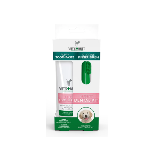 031658803804 فيتس بيست جل للأسنان مع فرشاة اصبع سيليكون للجراء - الصورة 1