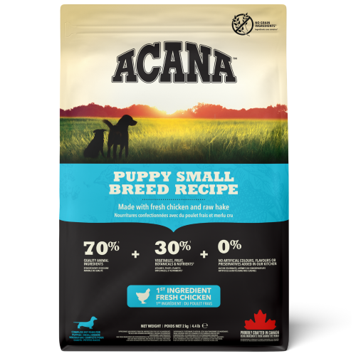 064992502201 أكانا طعام جاف بالدجاج للجراء ذات الفصائل الصغيرة 400 جرام - الصورة 1