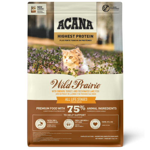 064992714574 أكانا طعام جاف وايلد برايري بالأسماك والبيض للقطط 1.8 كغ - الصورة 1