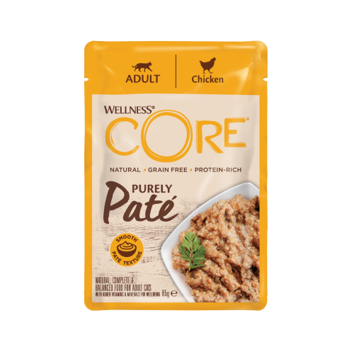 076344118473 طعام رطب للقطط – ويلنس كور بيورلي باتيه دجاج 85 غ - الصورة 1