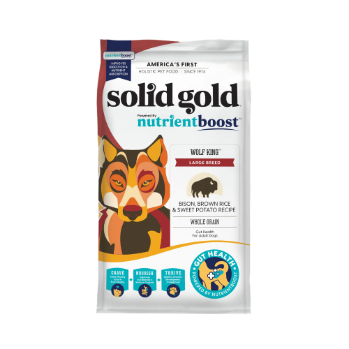 093766002739 سوليـد جولد نيوترينت بوست وولف كينج لحم البيسون للكلاب 9.98 كغ - الصورة 1