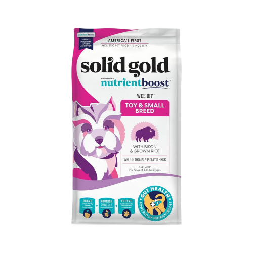 093766002845 سوليـد جولد وي بت لحم البايسون و الرز البني كامل الحبوب للكلاب 4.99 كغ - الصورة 1