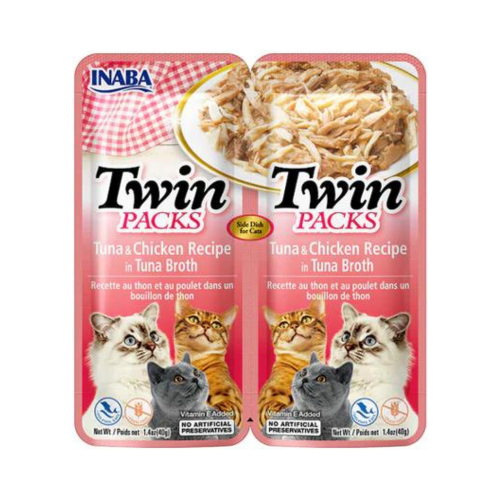 10854871008569 اينابا توين دجاج في مرق الدجاج 2 ظرف ×40غ كرتون (6 حبة) - الصورة 1