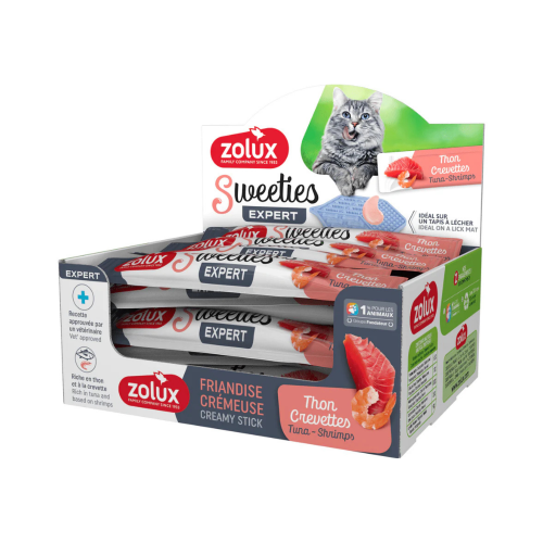 3336020821620 زولكس سويتيز مكافآت تونة و جمبري للقطط 14غ - الصورة 1