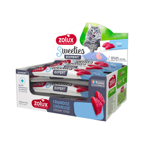 3336020821644 زولكس سويتيز مكافآت تونة وسلطعون للقطط 14غ - الصورة 1