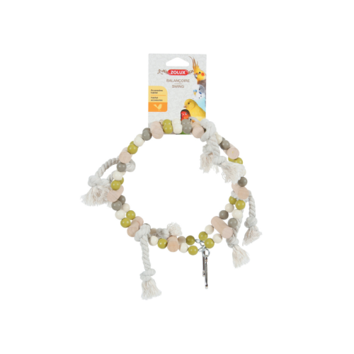 3336021340113 زولكس ارجوحة خشبية مع حبال للطيور الصغيرة - الصورة 1