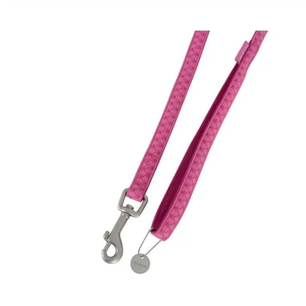 3336021351690 زولكس مشد جلد مشمع للكلاب - 1.2 م - 25 مم - وردي - الصورة 1