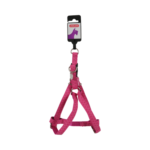 3336021351775 زولكس صدرية جلد مشمع للكلاب قابلة للتعديل - 25 مم وردي - الصورة 1