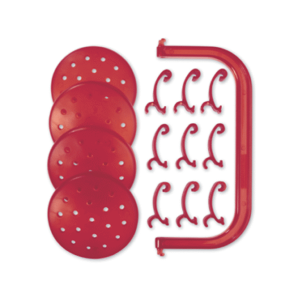 زولكس رودي طقم اكسسوارات مخصص لأقفاص القوارض الصغيرة 1x - أحمر