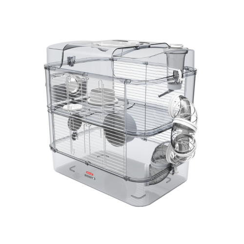 3336022060188 زولكس "رودي 3" قفص ثنائي للقوارض الصغيرة - أبيض - الصورة 1