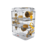 زولكس "رودي 3" قفص ثلاثي للقوارض الصغيرة - أصفر موزي