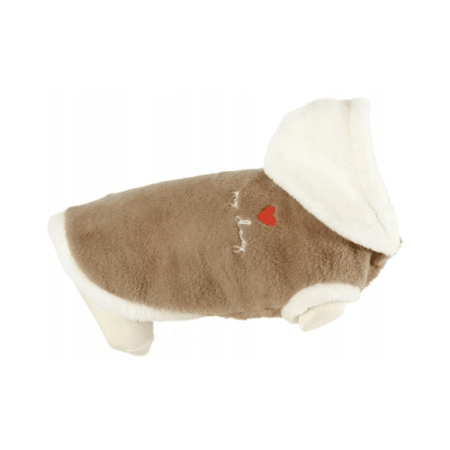 زولكس تيدي كنزة مع قبعة للقطط - كبير جدا بني