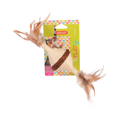 3336025807155 زولكس لعبة للقطط من الألياف البيضاء على شكل بلبل - الصورة 1