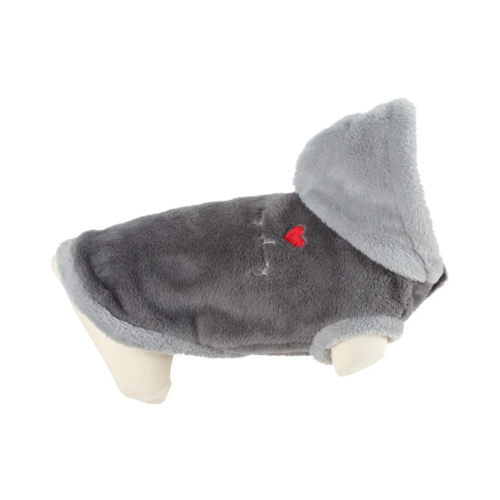 3336026114900 زولكس تيدي كنزة مع قبعة للقطط - كبير رمادي - الصورة 1