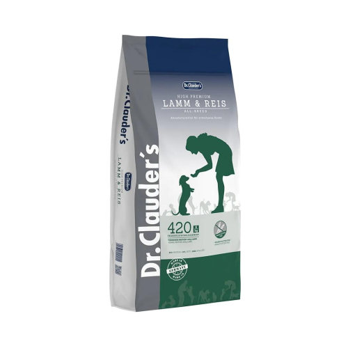 4014355441155 د.كلاودرز هاي بريميوم للكلاب لحم الضأن والأرز 15 كج - الصورة 1