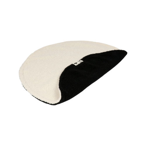 4047059482551 اي لوف هابي كات ميف بطانية دائرية أسود/أبيض50×50×1 سم - الصورة 1