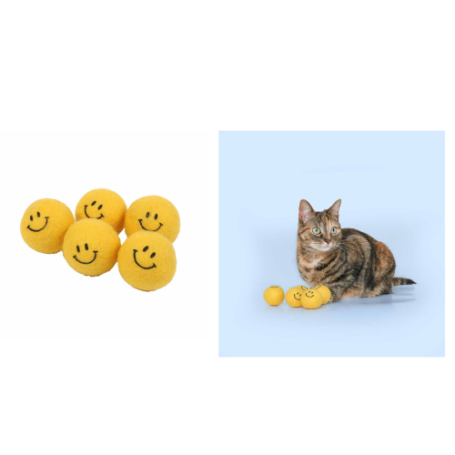 4047059485620 كوكو لعبة قطط كيب أون سمايلينج 3.5×3.5×3.5سم أصفر - الصورة 1