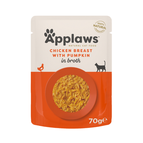 5060122491952 أبلاوز أظرف طعام رطب للقطط - صدور الدجاج مع اليقطين في المرق 70غ - الصورة 1