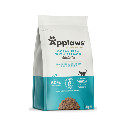 5060122497299 أبلاوز طعام جاف للقطط سمك مع سالمون 1.8 كغ - الصورة 1