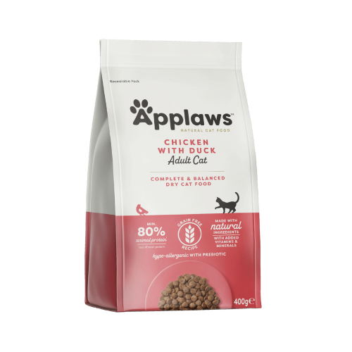 5060333435790 أبلاوز طعام جاف للقطط البالغة دجاج مع البط 400 غ - الصورة 1