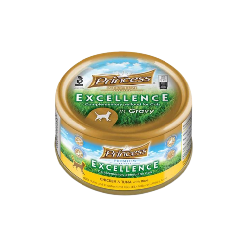 5350393002255 برينسس بريميوم إكسلانس معلبات بالدجاج و التونة مع الأرز 70غ - الصورة 1