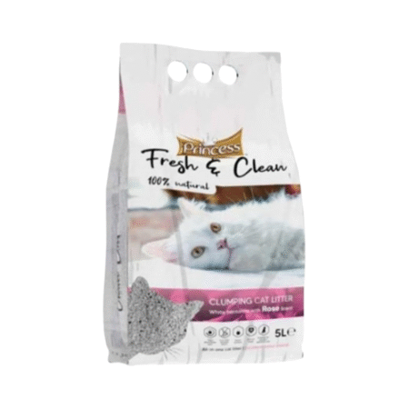 برينسس فريش كلين رمل معطر للقطط برائحة الورد 10 لتر