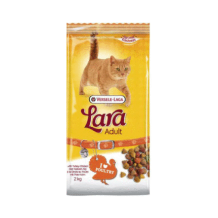 فيرسيل لاقا لارا ادولت طعام جاف للقطط بالدجاج والديك الرومي 2 كغ