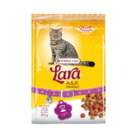 فيرسيل لاقا لارا ادولت طعام جاف للقطط المعقمة بالدجاج 350غ