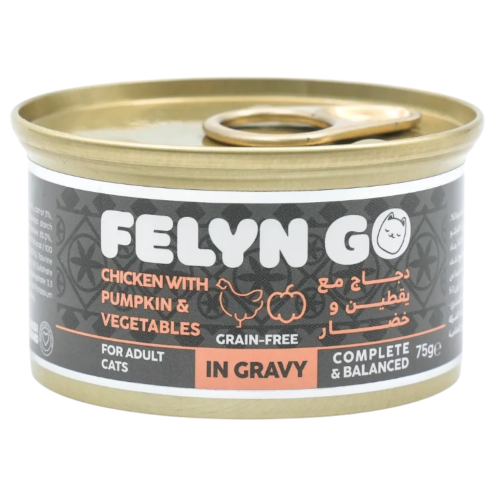 6281001157168 فيلاين قو طعام كامل معلبات دجاج مع اليقطين والخضار في المرق 75غ - الصورة 1