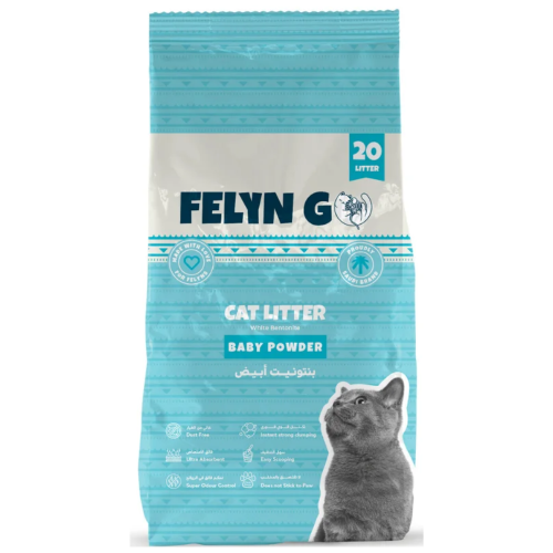 664533580714 فيلاين قو رول باق رمل للقطط برائحة بودرة الاطفال 20 لتر - الصورة 1