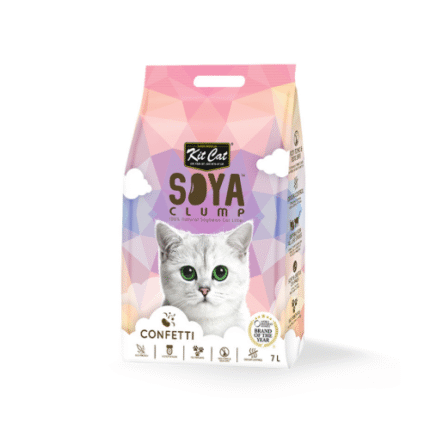 كت كات رمل الصويا  7 لتر   الحبيبات الملونة