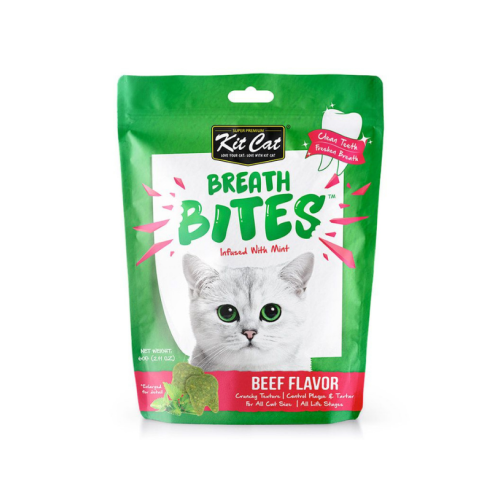 671875797052 كت كات بريث بايتس نعناع مكمل غذائي 60غ اللحم البقري - الصورة 1