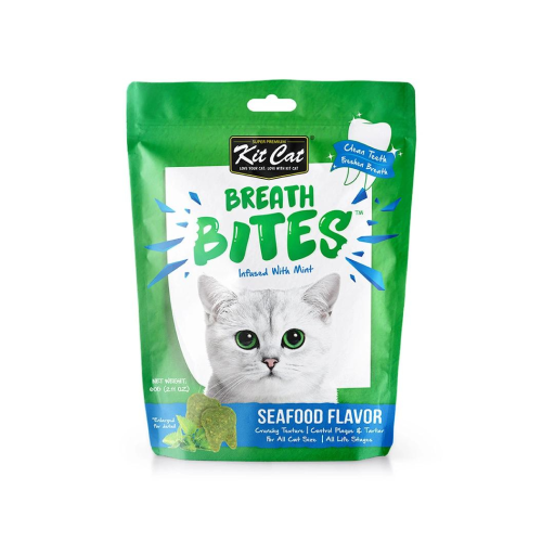 671875797083 كت كات بريث بايتس نعناع مكمل غذائي 60غ المأكولات البحرية - الصورة 1