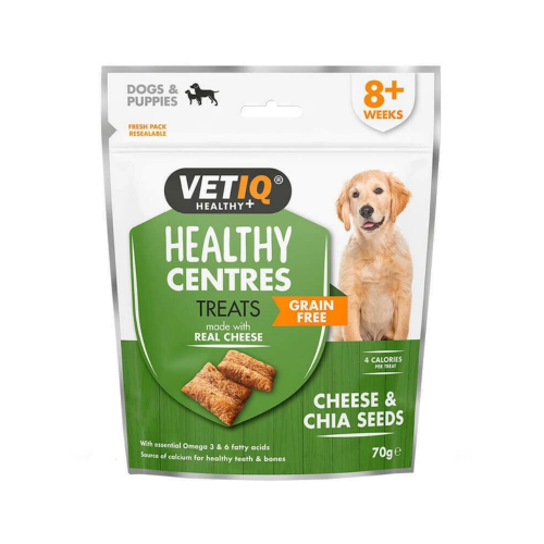 750826006525 مارك اند شابل هليثي سنترز مكافات بالجبن وبذور الشيا للكلاب 70غ - الصورة 1