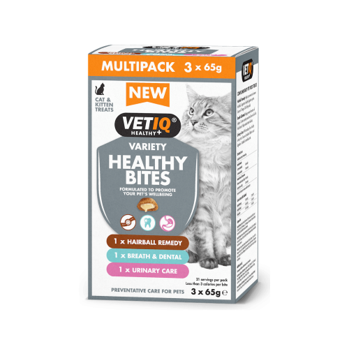 750826006587 مارك اند شابل حزمة منوعة هيلثي بايتس للقطط 3×65غ - الصورة 1