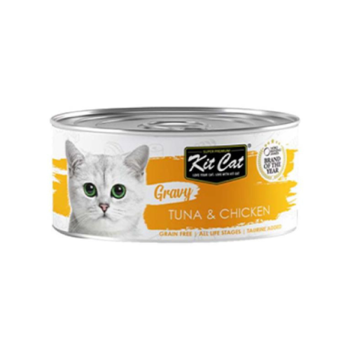 780348000985 كت كات جرايفي معلبات تونا والدجاج بالمرق 70غ كرتون (24 حبة) - الصورة 1