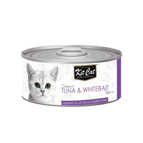 780348001043 كت كات معلبات تونا وصغار السمك 80غ كرتون (24 حبة) - الصورة 1