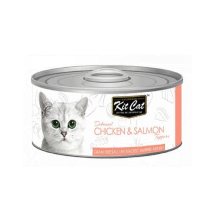 كت كات دجاج منزوع العظم مع السلمون 80غ كرتون (24 حبة)