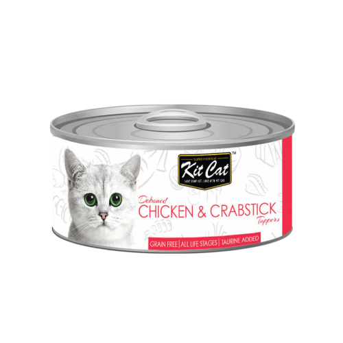 780348001098 كت كات معلبات دجاج وسلطعون 80غ كرتون (24 حبة) - الصورة 1