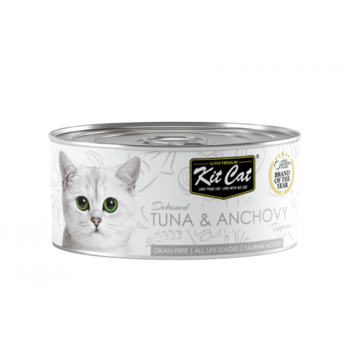 780348001609 كت كات معلبات تونا وسمك الأنشوفة 80غ كرتون (24 حبة) - الصورة 1