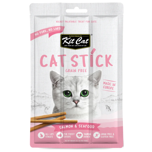 780348005614 كتكات اعواد للقطط 15غ السالمون والماكولات البحرية - الصورة 1