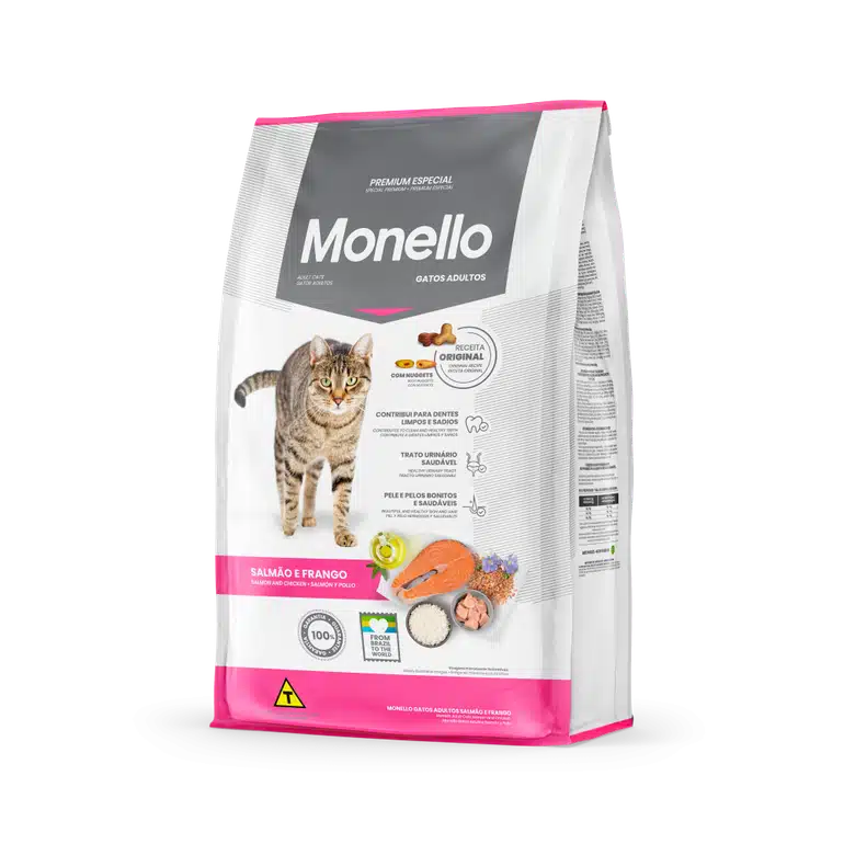 7898349703569 مونيلو طعام للقطط البالغة سالمون و دجاج 1كغ - الصورة 1