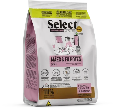 سيليكت باي مونيلو للأمهات والقطط الصغيرة دجاج جزر وموز 1.5كغ