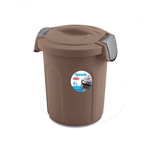 8003507702509 ستيفان بلاست سبيدي حافظة طعام 8 لتر فضي - الصورة 1