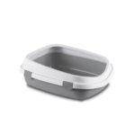 ستيفان بلاست كوين حوض رمل للقطط بلاستيك رمادي