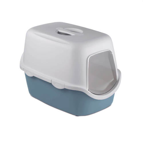 8003507986473 ستيفان بلاست كاثي صندوق رمل + فلتر هواء بلاستيك للقطط ازرق - الصورة 1