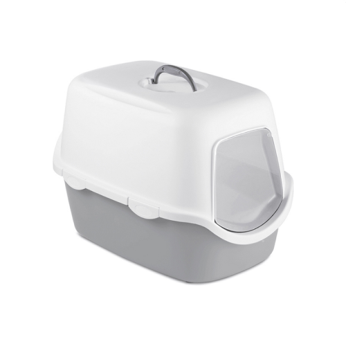 8003507986824 ستيفان بلاست كاثي صندوق رمل بلاستيك للقطط رمادي - الصورة 1