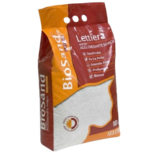 8017520001518 بايو ساند رمل مهد للقطط مطهر ومعطر تكتل ممتاز - أبيض 10 لتر - الصورة 1