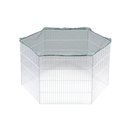 إم بي إس باددوك قفص خارجي كبير مع شبك للحيوانات الصغيرة