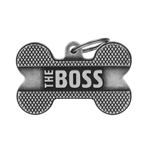 8051938214382 ماي فاميلي قلادة على شكل عظمة كبيرة برونز بوس فضي - الصورة 1